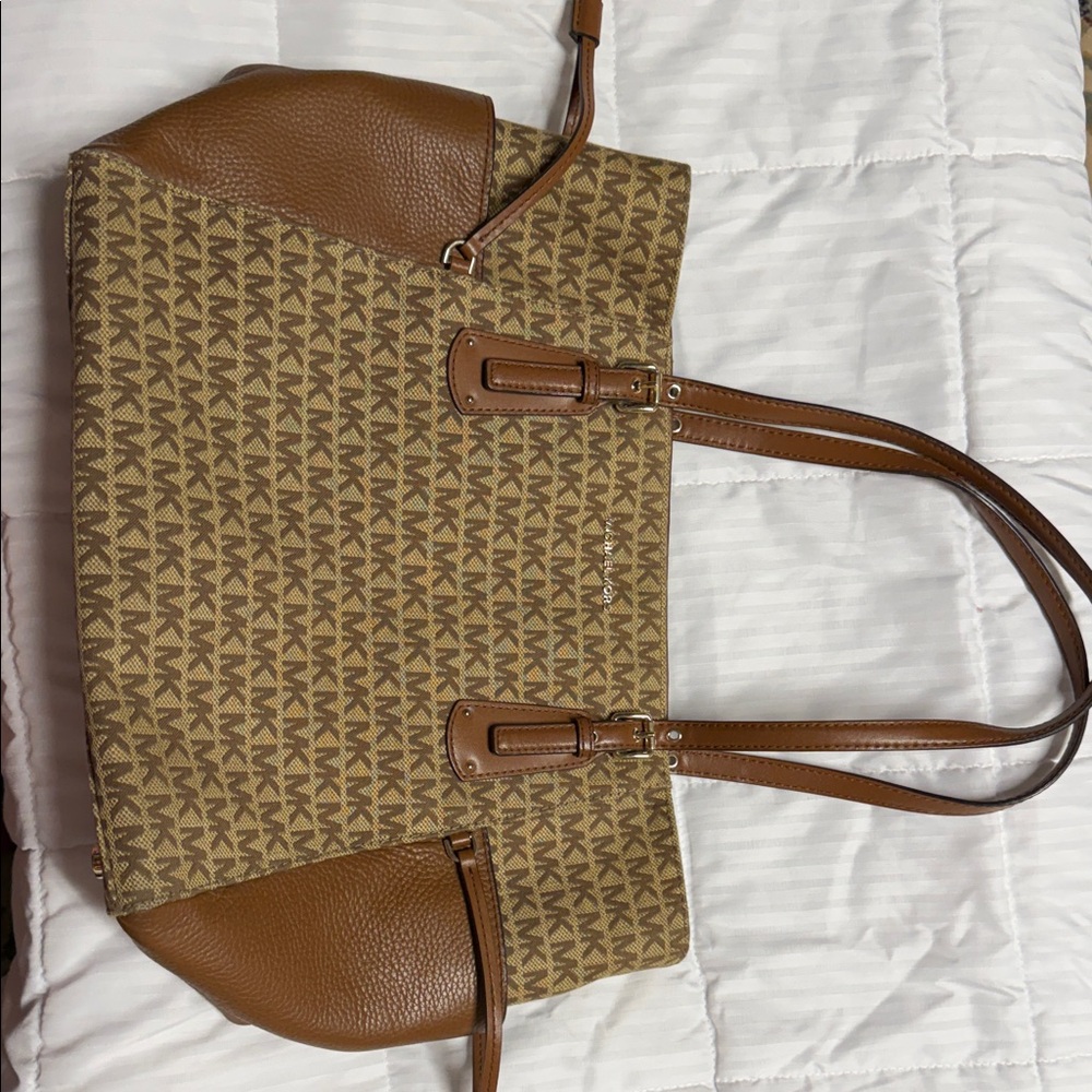 Michael Kors Brown Monogram Tote Bag